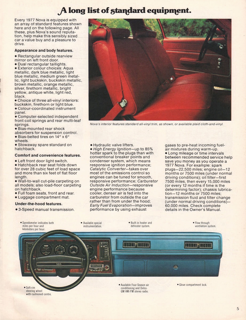 1977 Chevrolet Nova Canadian Brochure Page 6